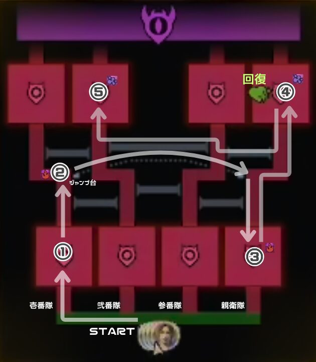 対亜門暴走団制圧戦ルートガイドの画像