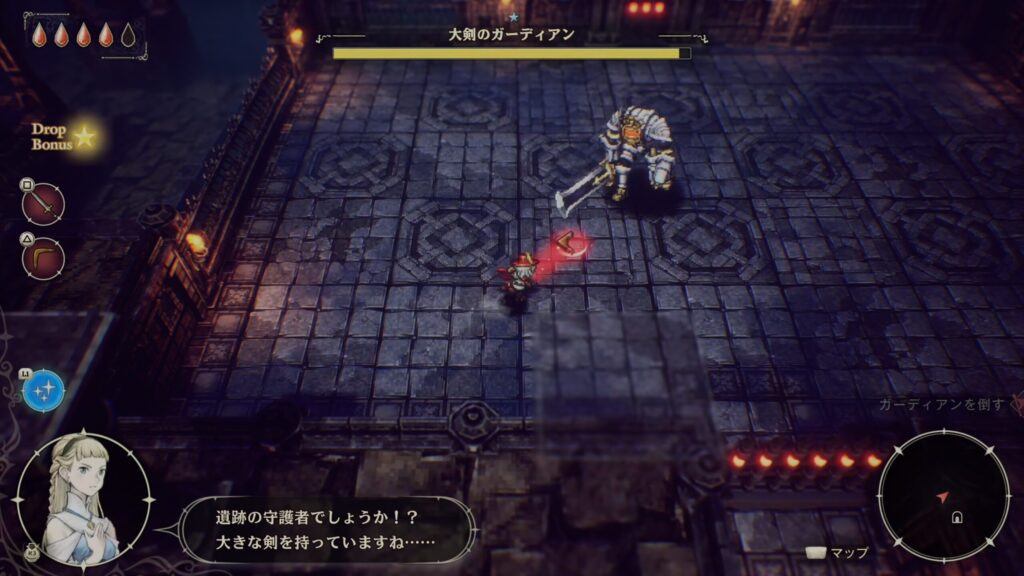画像：戦闘シーン（エリオットのブーメラン投擲）