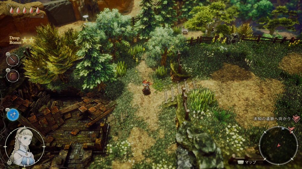 画像：ドット絵と3DCGが融合したHD-2Dグラフィック
