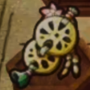 画像：レンコンのお守り